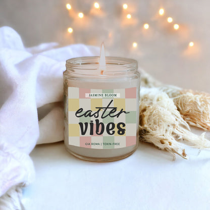 Jasmine Bloom Easter Floral Scented Candle - - Diffusers, Oils & Candles