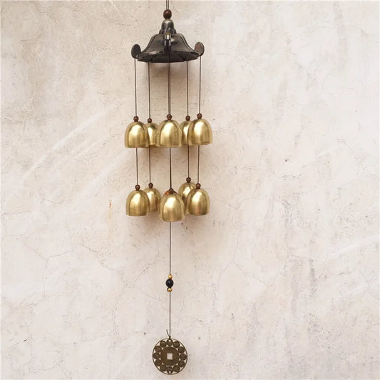 Wind Chimes Metal Bells Antique Bronze Windchimes