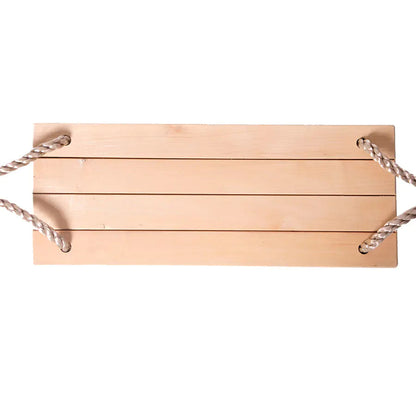 Wooden Swing and Rattan Hanging Chair - Kia Day Design