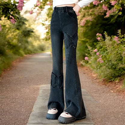 Girls Bell-Bottomed Flare Jeans