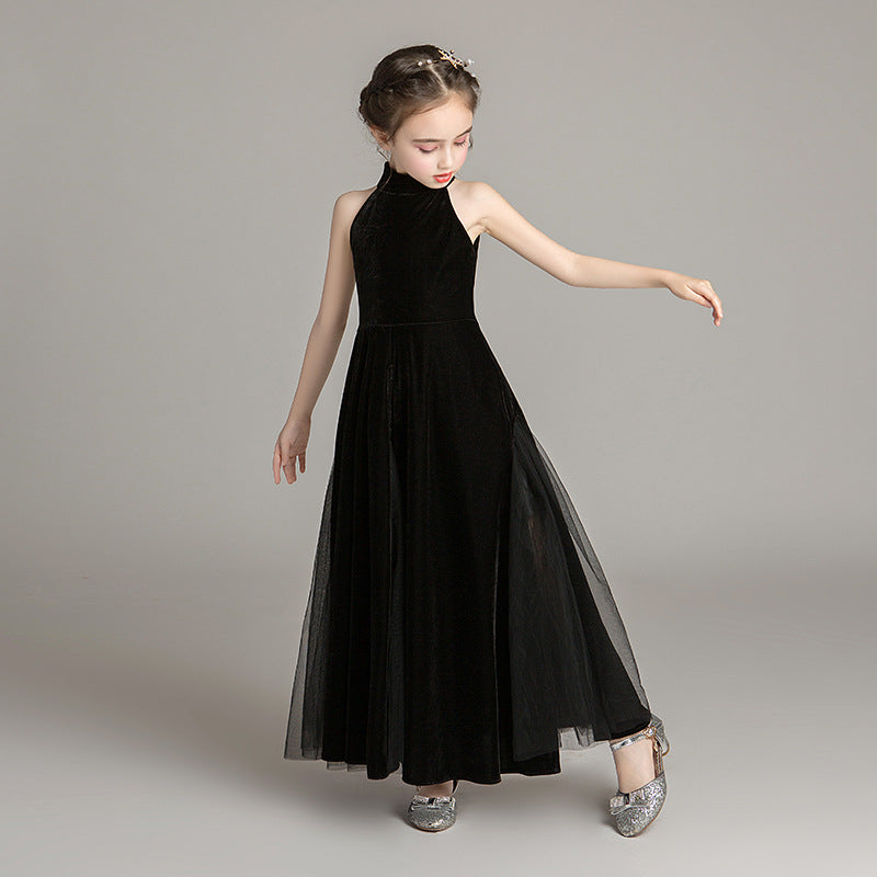 Kids Elite Black Evening Dress - - dress