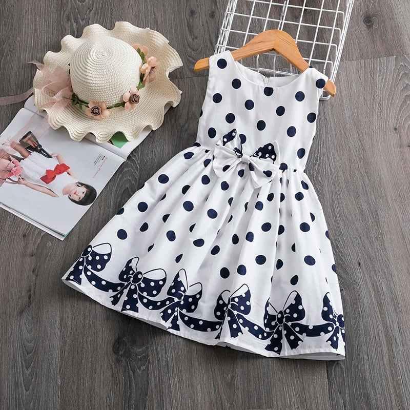 Sleeveless Polka Dot Dress