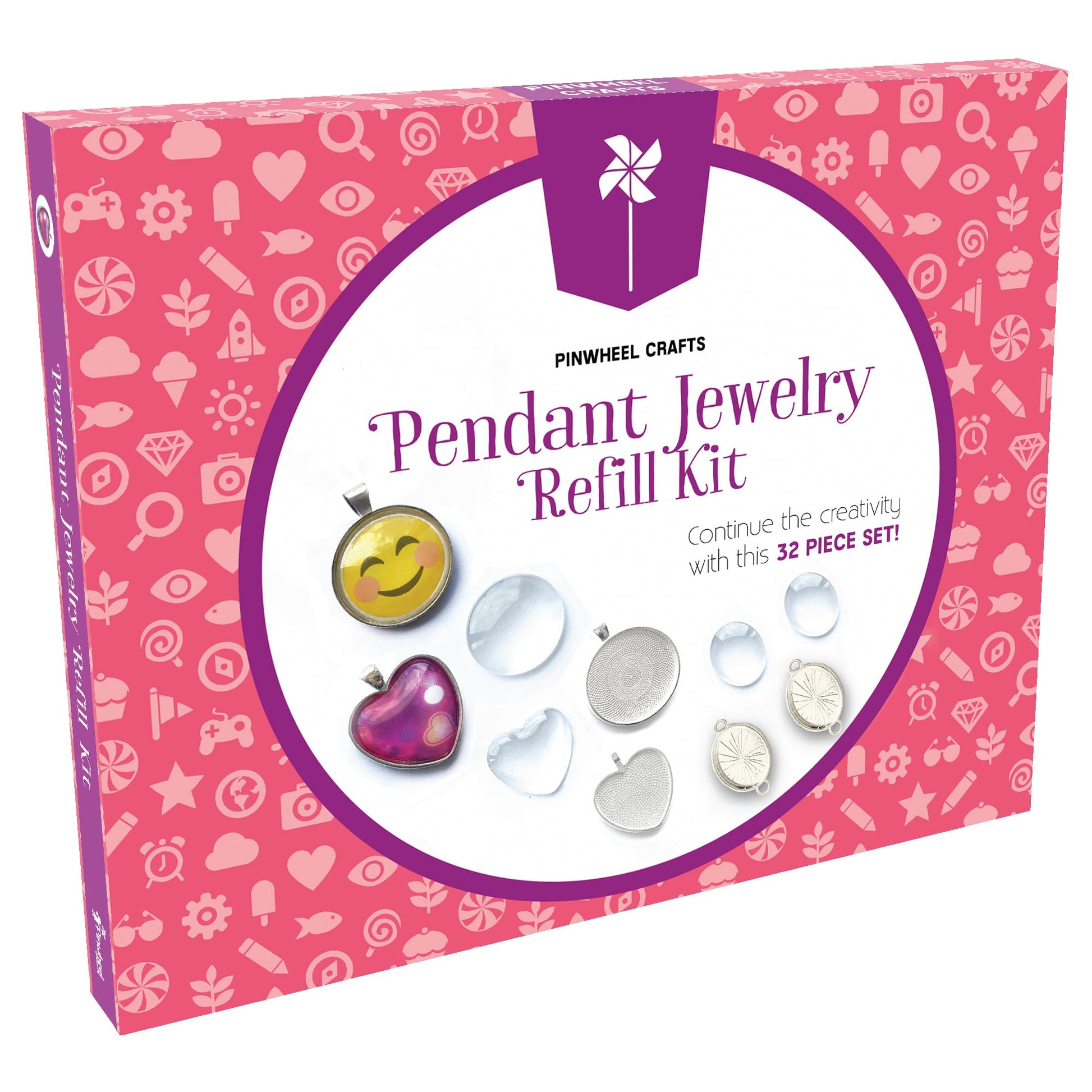 Pinwheel Crafts Pendant Jewelry Refill Kit - Refill Pendant Kit - jewelry kit