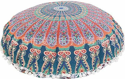 32 Inch Large Meditation Pouf Round Floor Cushion Memory Foam Circle