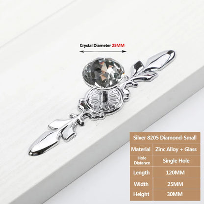 Diamond Crystal Handles Knobs Cast Pulls Pullers Furniture Hardware