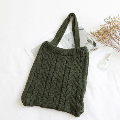 Casual Vintage Womens Shoulder Handbag - Green - handbag