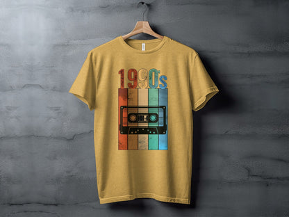 Vintage Cassette Tape with 1990s Design Retro T-Shirt- Cloud 16 Clothing Co.- {{Product type}}