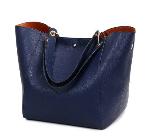 Vintage Womens Bucket Handbag Set - - handbag