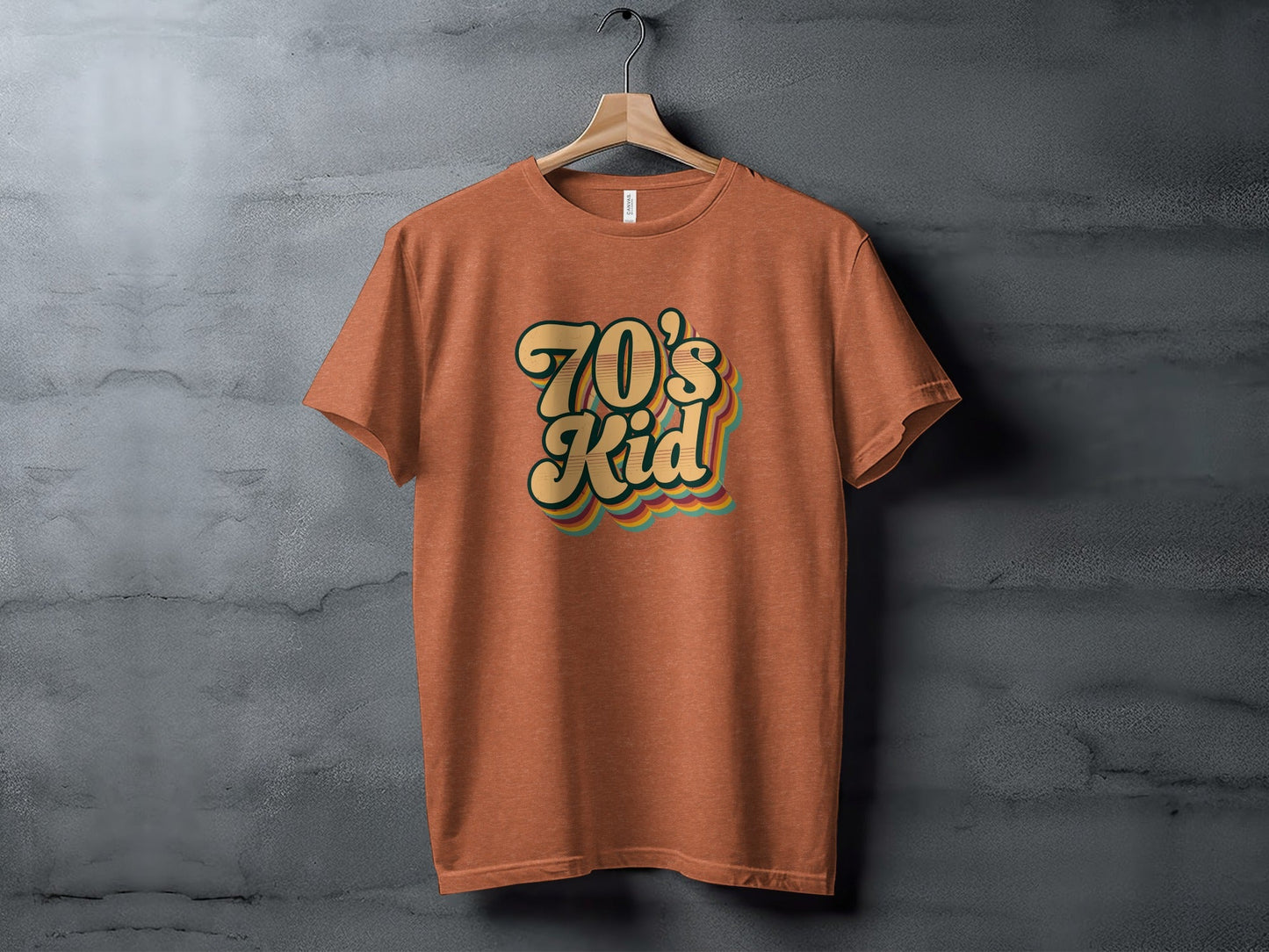 Retro Style 70s Kid With Colorful Layers T-Shirt- Cloud 16 Clothing Co.- {{Product type}}