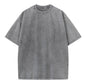 230GSM Unshrinkable Qualified Cotton Vintage Acid Wash T Shirt Gray