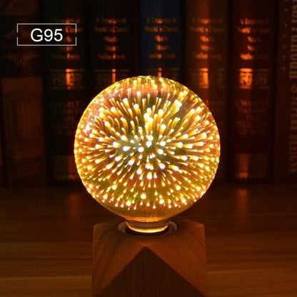 Edison Bulb Vintage Light Bulb Star Fireworks Lamp Holiday Night Light Novelty Christmas Tree Stained Glass Star Shine Decoration Use For Holiday Christmas - G95 - ST50DE7394PQY