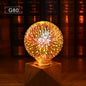 Edison Bulb Vintage Light Bulb Star Fireworks Lamp Holiday Night Light Novelty Christmas Tree Stained Glass Star Shine Decoration Use For Holiday Christmas - G80 - ST50DE7394PQY