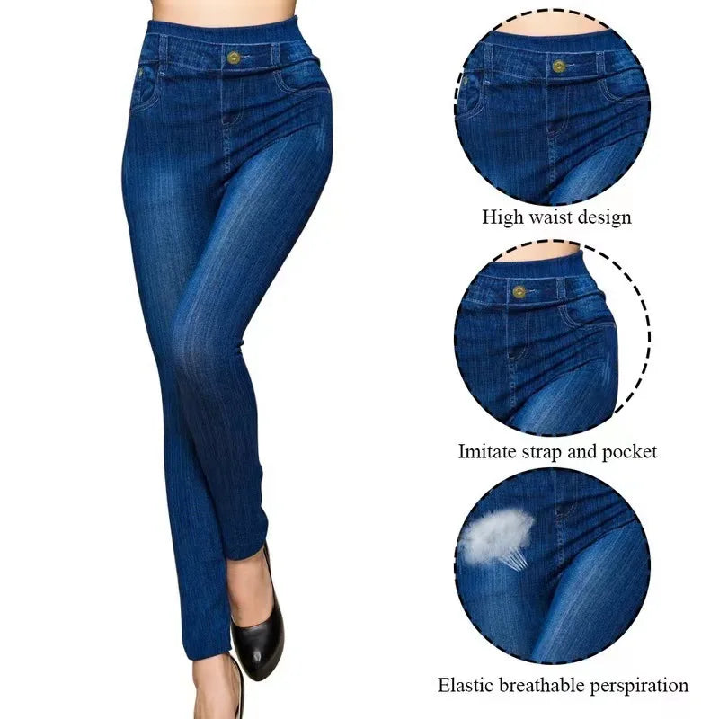 High Waist Pencil Jeans