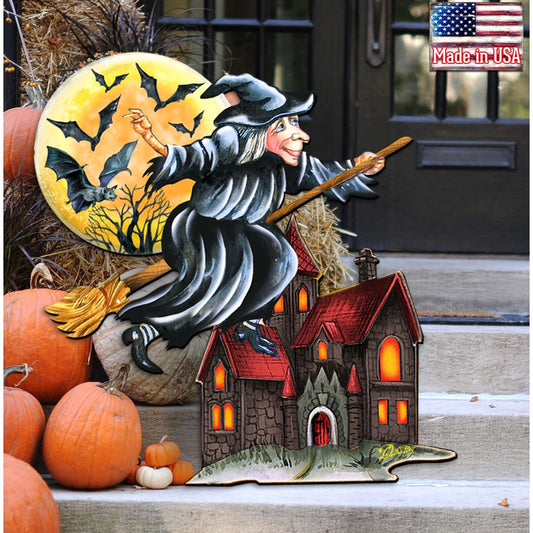 Witch Halloween Door Decor by G. DeBrekht - Thanksgiving Halloween Decor - 8114010H - - Door Hangers