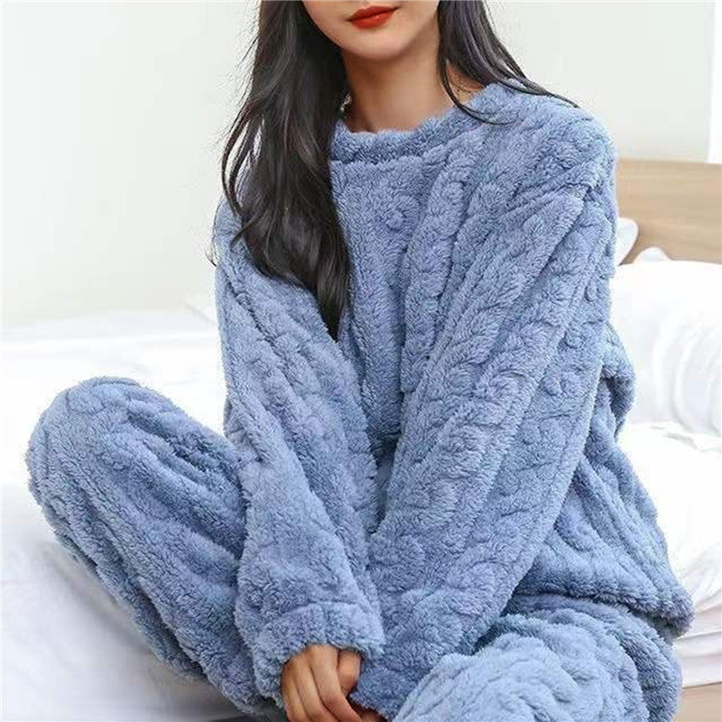 Cozy Womens Fleece Pajamas - Blue One Size - pajama