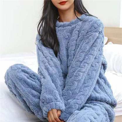 Cozy Womens Fleece Pajamas - Blue One Size - pajama