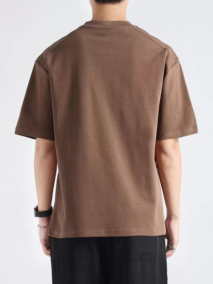 Men's Plus Size Casual Short Sleeve T-Shirt - -