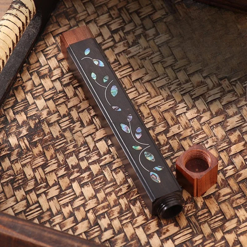 Creative Wooden Square Incense Box with Incense Plug Aromatherapy Tools - - Incense Tools