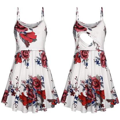 Euro-American Chic Maternity Halter Dress - - dress