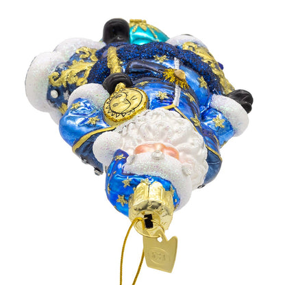 Bellissimo Glass Celestial Santa Ornament - - Christmas >> Ornaments >> Glass