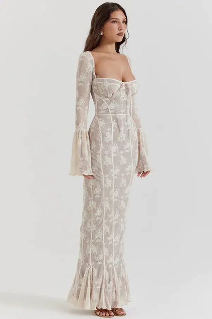 Lace Backless Slim Outfits Kia Day Design