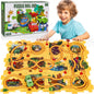 25PC Dinosaur Puzzle Racer Kids Car Track Set - 25pcs Dinosaur Puzzle Track Car - Toy