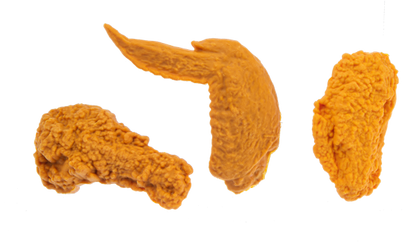 Fried Chicken Erasers in Bucket | Set of 8 - - Gifts