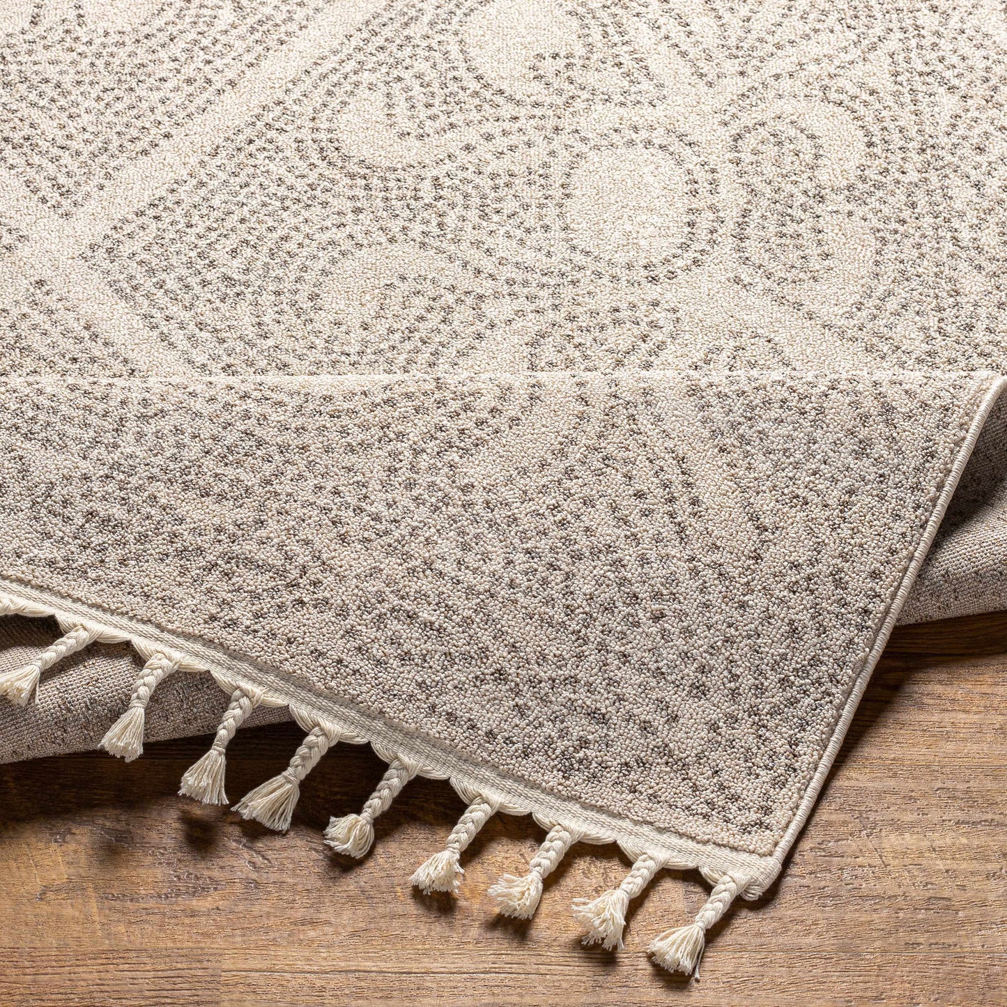 Birdwood Cream & Brown Area Rug - - Rugs