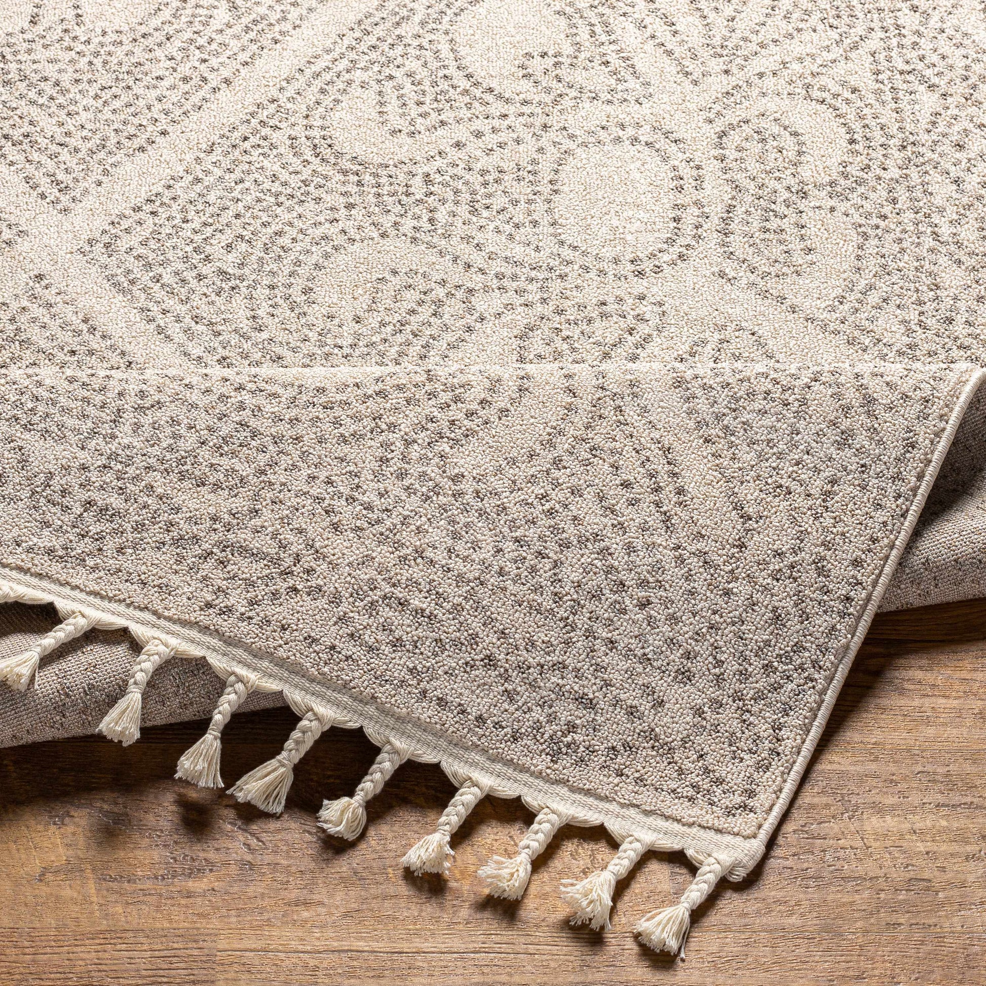 Birdwood Cream & Brown Area Rug - - Rugs