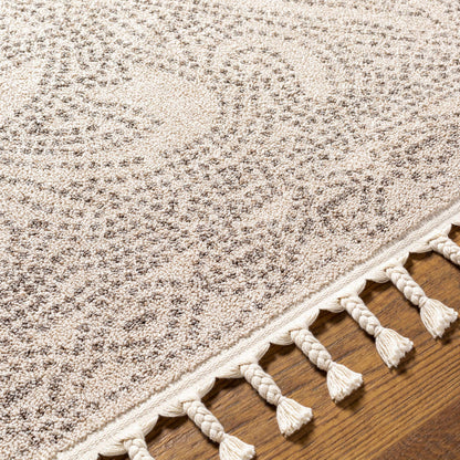 Birdwood Cream & Brown Area Rug - - Rugs