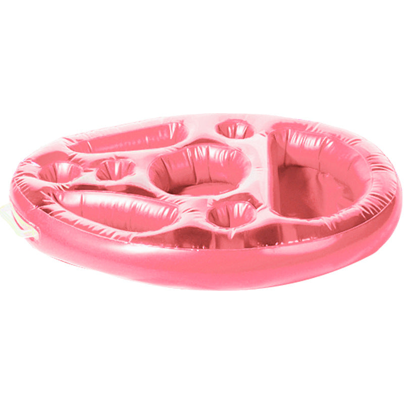 Pineapple Pool Drink Holder & Floating Snack Tray - Pink 1 PCS - pool float