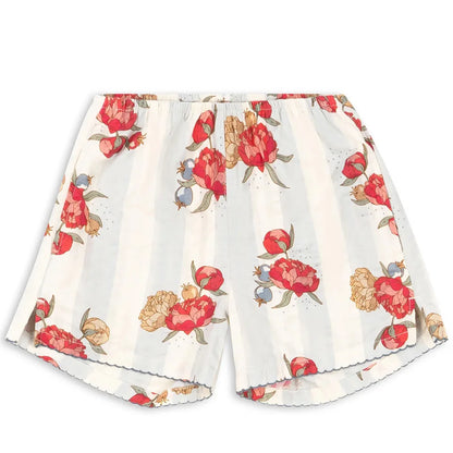 Girls Flower Print Dresses and Shirt Shorts 2 Pc Sets