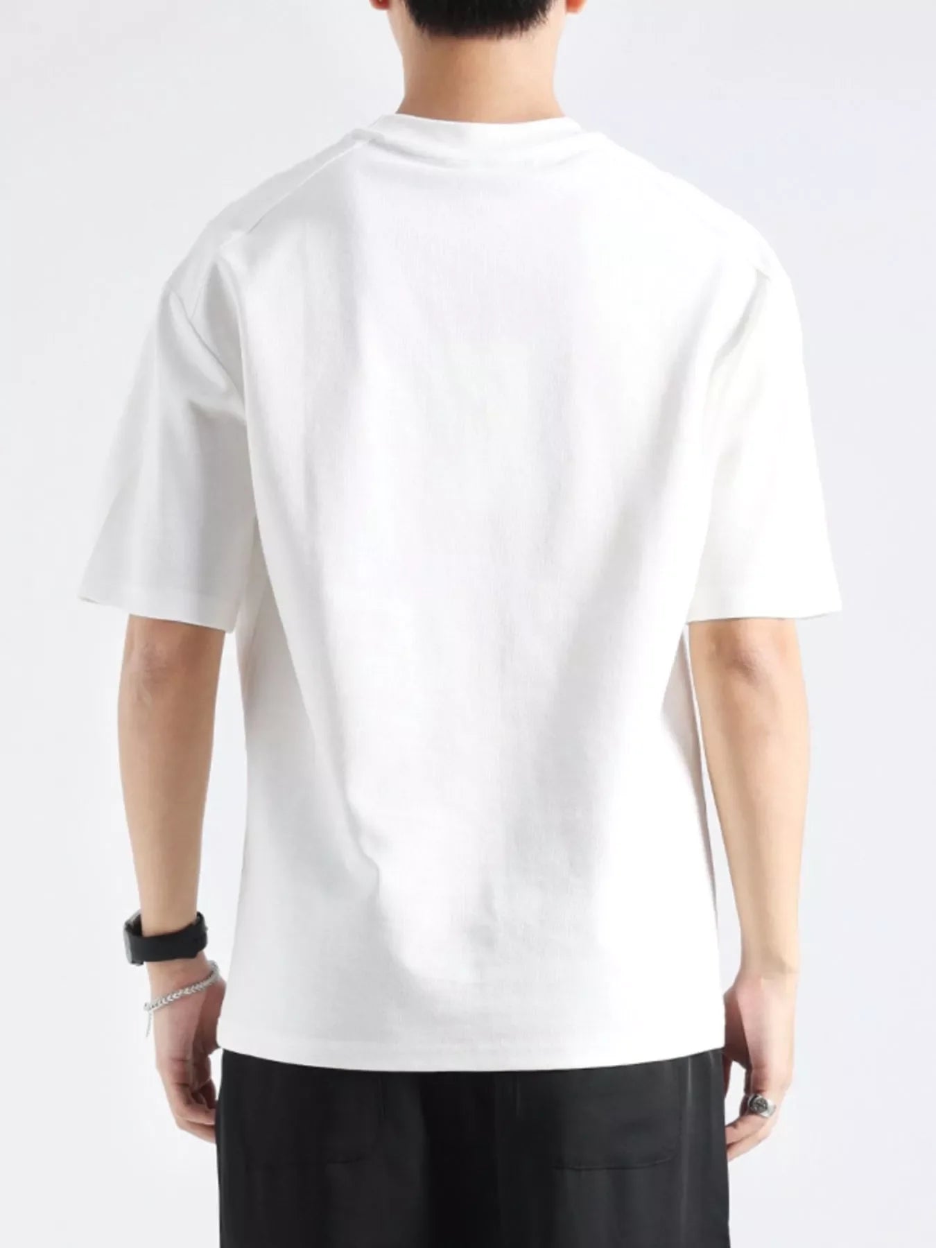 Men's Plus Size Casual Short Sleeve T-Shirt - -