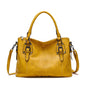 Retro Womens Shoulder Bag - Large Capacity - Yellow 250mm x 300mm x 50mm - handbag