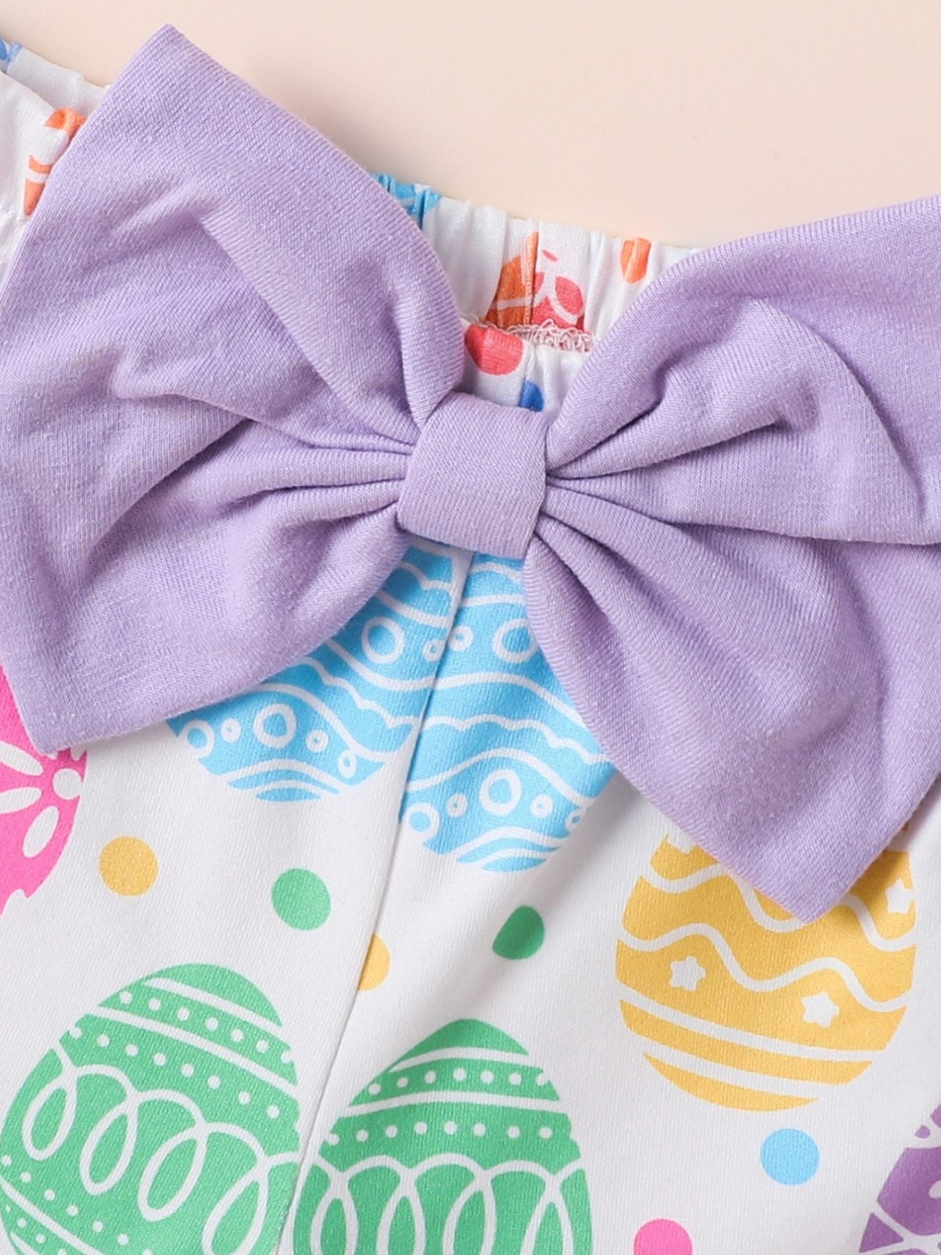 Children's Ruffled Bodysuit and Pants Set with Headband - -