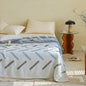 New Cotton Three-Layer Gauze Blanket for All Seasons - DUSA-Blue 150 x200cm (about 0.85kg) - blanket