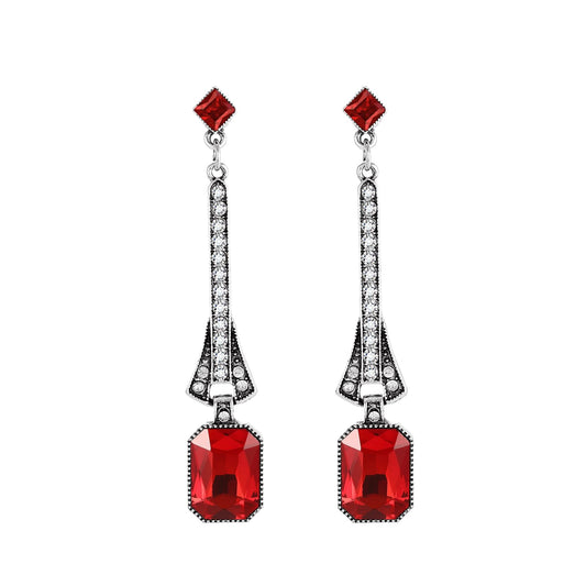 Roaring 1920s Flapper Dangle Earrings - - earrings