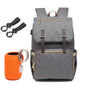 Baby Diaper Bag with USB Port Gray