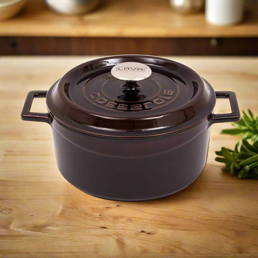 LAVA Premium Round Cast Iron Dutch Oven 24 cm