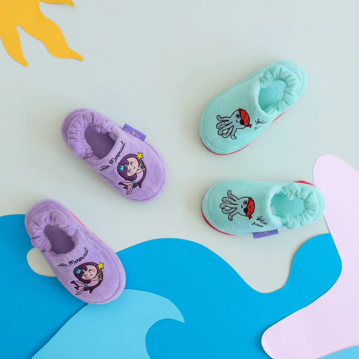 Milk&Moo Kids House Slippers Mermaid