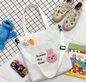 Embroidered Large Capacity Shoulder Crossbody Bag - White One Size - tote bag