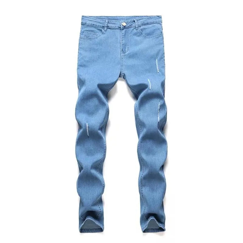 Streetwear Denim Plus Size Ripped Stretch Men Jeans