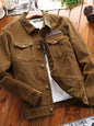 Men's Plus Size Button Up Long Sleeve Jacket - Earthy Yellow -