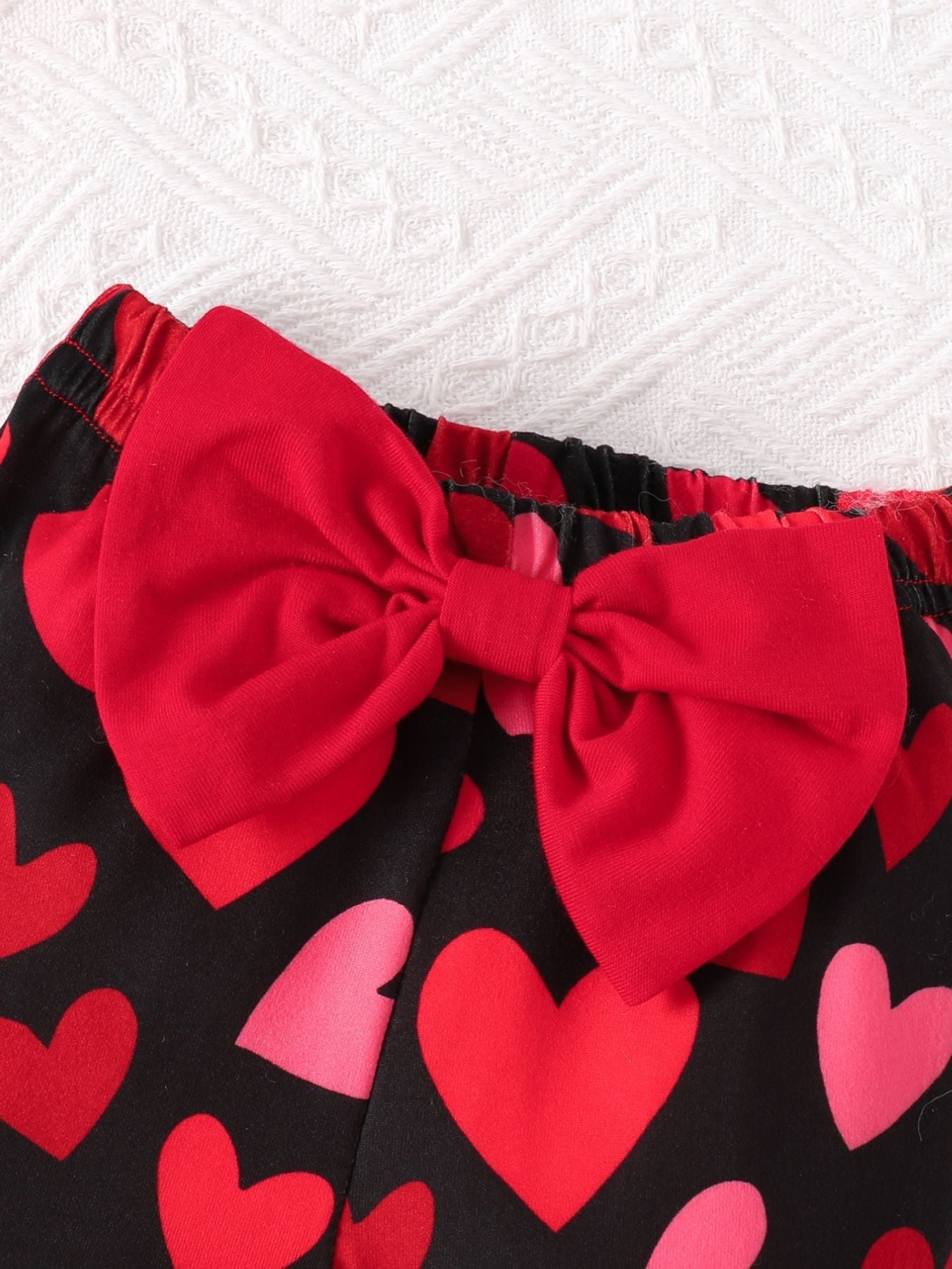 Children's Ruffled Bodysuit and Pants Set with Headband - -