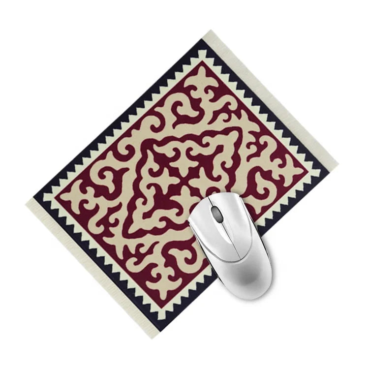 Woven Rug Design Carpet Mouse Pad Regular Size