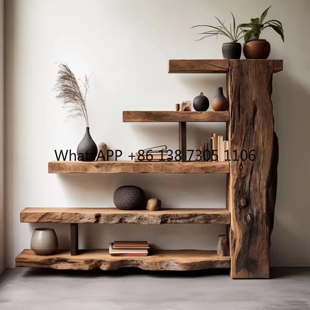 Old Elm Bogu Frame, Retro Duobao Pavilion Display Stand or Partition - -
