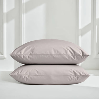 Luxe Australian Sateen Pillowcase Set - Pebble Gray Standard - Home - Bed