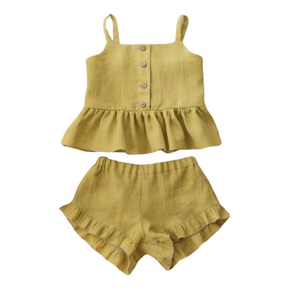 Chic Comfort Girl Shorts Set - - toddler outfit