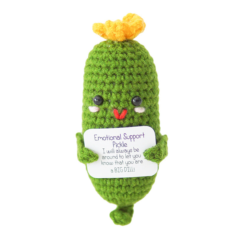 Charming Woven Cucumber Doll - Cucumber Flower Doll 11cm - decor