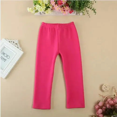 Girls Cotton Candy Color Pants dark pink